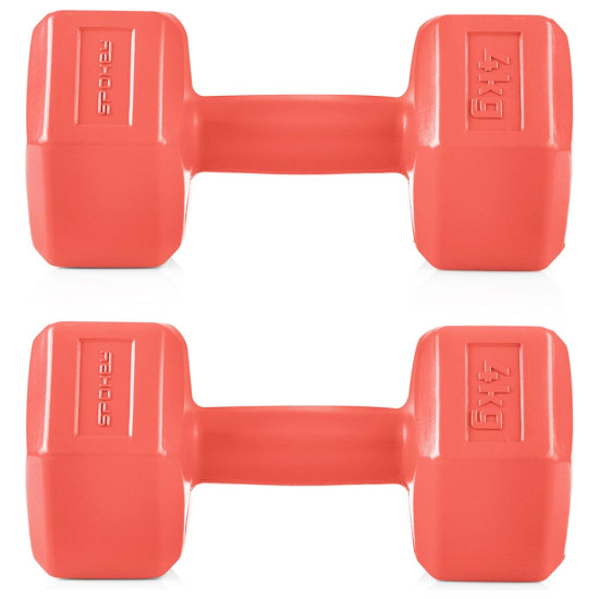 Spokey Βαράκια σετ Monster II Cement Dumbbells 2x4 kg